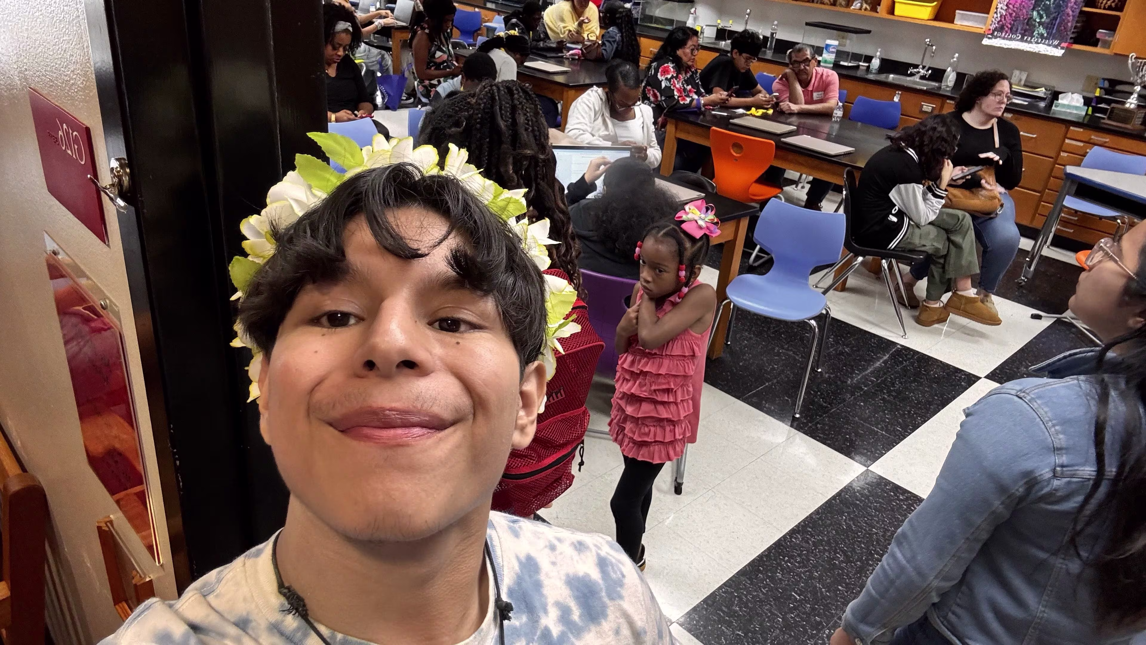Volunteering at a community STEM event